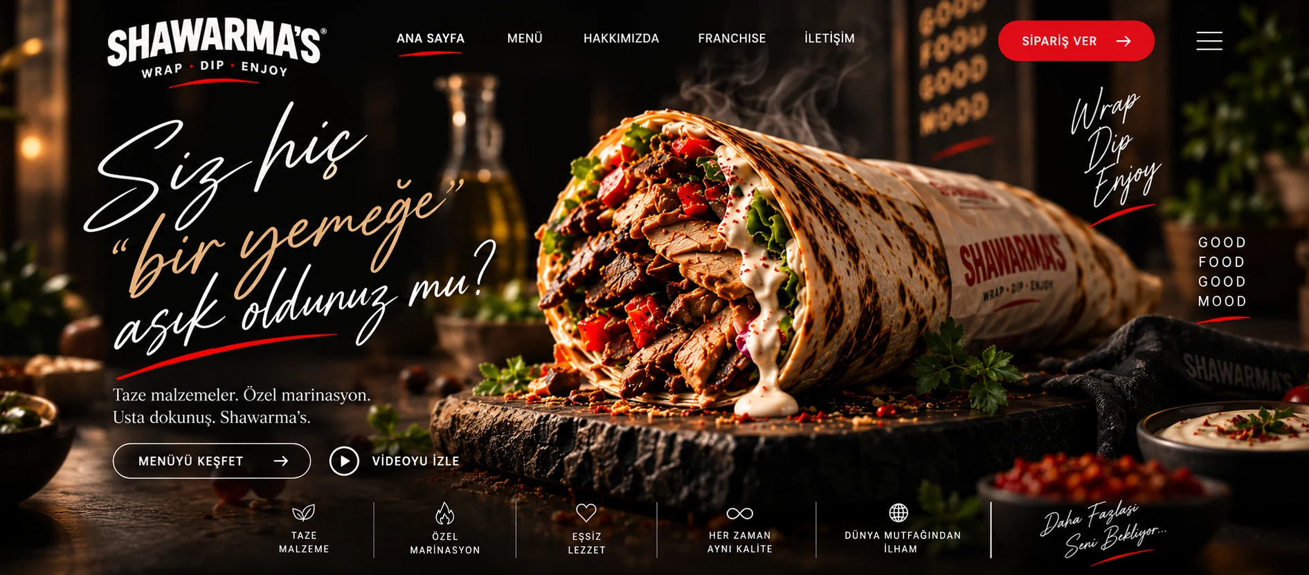 Shawarma's premium shawarma dürüm – Wrap Dip Enjoy